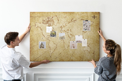Nástenka Mapa starovekého sveta s kontinentmi