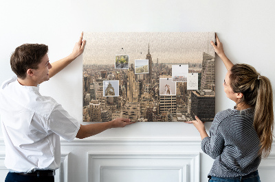 Nástenka Panoráma New Yorku s mrakodrapmi