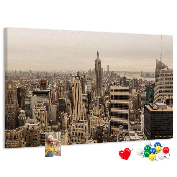Nástenka Panoráma New Yorku s mrakodrapmi
