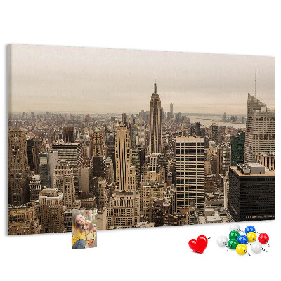 Nástenka Panoráma New Yorku s mrakodrapmi