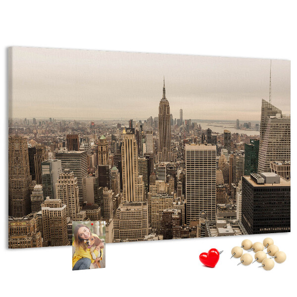 Nástenka Panoráma New Yorku s mrakodrapmi