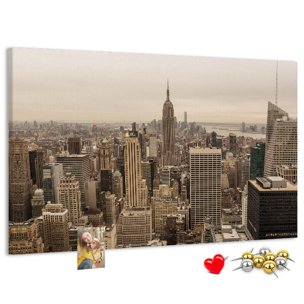 Nástenka Panoráma New Yorku s mrakodrapmi