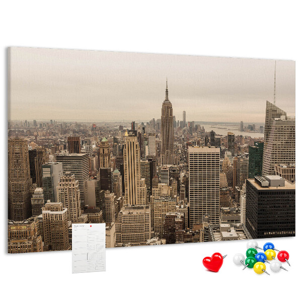 Nástenka Panoráma New Yorku s mrakodrapmi