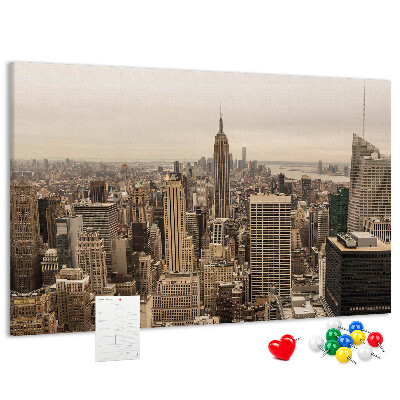 Nástenka Panoráma New Yorku s mrakodrapmi