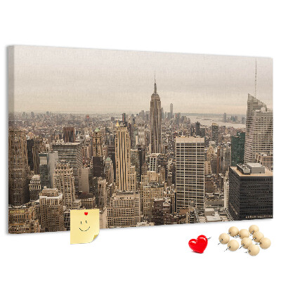 Nástenka Panoráma New Yorku s mrakodrapmi