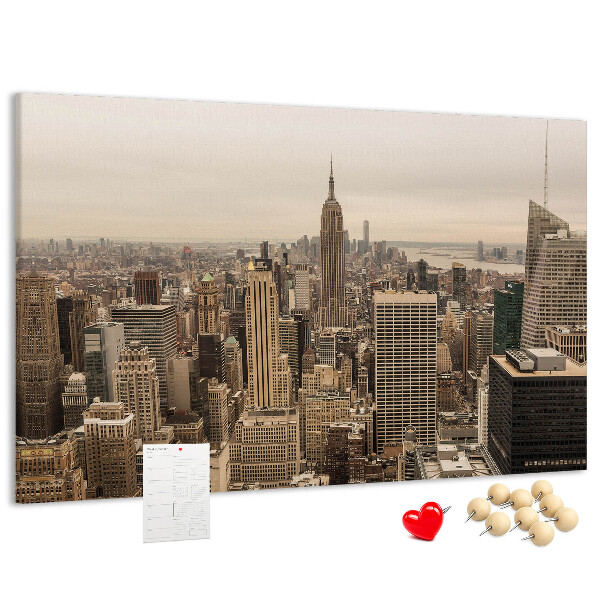Nástenka Panoráma New Yorku s mrakodrapmi