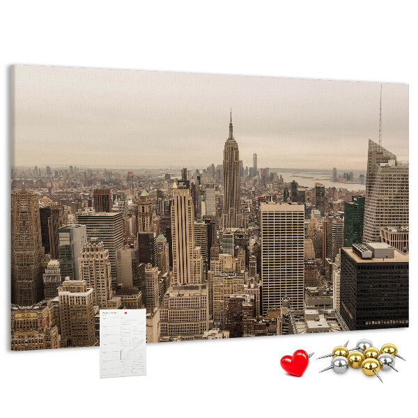 Nástenka Panoráma New Yorku s mrakodrapmi
