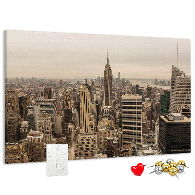 Nástenka Panoráma New Yorku s mrakodrapmi