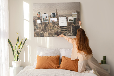 Nástenka Panoráma New Yorku s mrakodrapmi