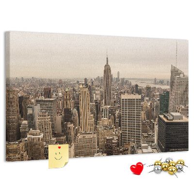 Nástenka Panoráma New Yorku s mrakodrapmi