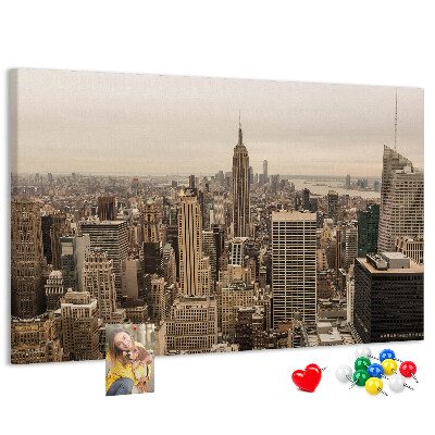 Nástenka Panoráma New Yorku s mrakodrapmi