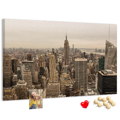 Nástenka Panoráma New Yorku s mrakodrapmi