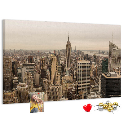 Nástenka Panoráma New Yorku s mrakodrapmi