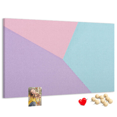 Nástenka Geometria pastelových tvarov vo farbách.