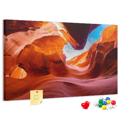 Korková nástenka na stenu Červené skaly a modrá obloha