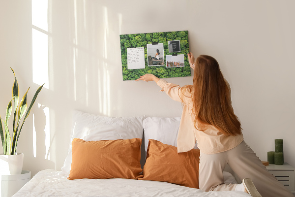 Korková tabuľa Zelený les s hustou vegetáciou