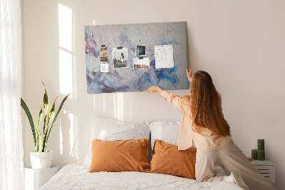 Nástenka Abstraktná krajina s modrými tónmi