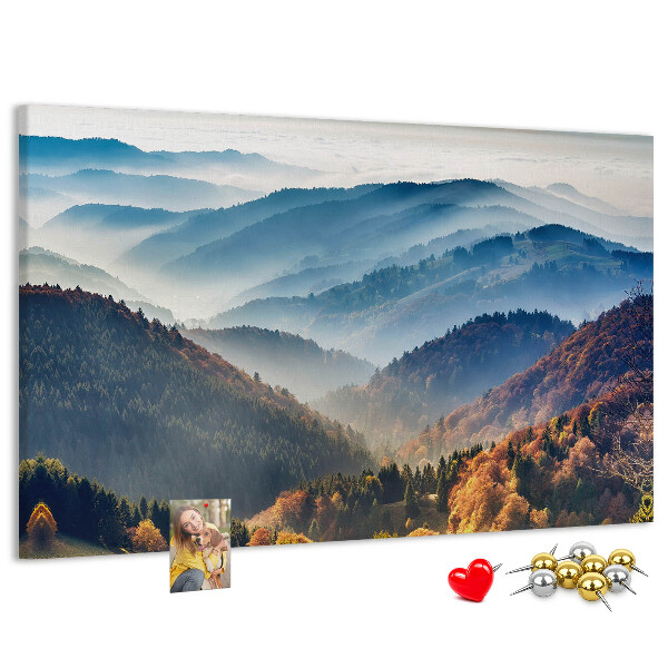 Korková tabuľa Malebné hory v jesennej scenérii