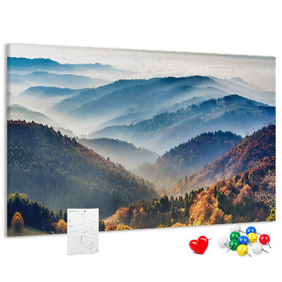 Korková tabuľa Malebné hory v jesennej scenérii