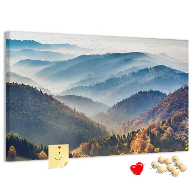 Korková tabuľa Malebné hory v jesennej scenérii