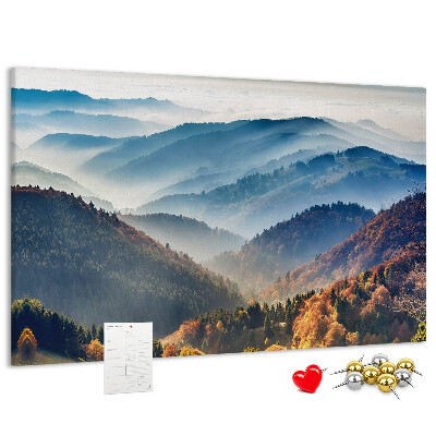 Korková tabuľa Malebné hory v jesennej scenérii