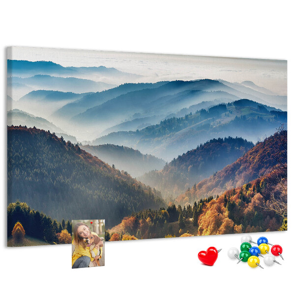 Korková tabuľa Malebné hory v jesennej scenérii