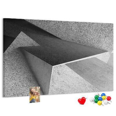 Korková nástenka na stenu Geometrické tvary v minimalistickom štýle