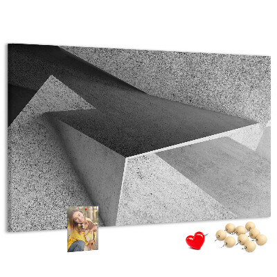 Korková nástenka na stenu Geometrické tvary v minimalistickom štýle