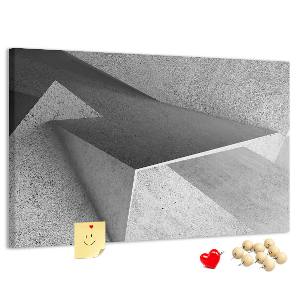 Korková nástenka na stenu Geometrické tvary v minimalistickom štýle