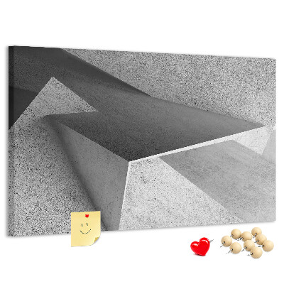 Korková nástenka na stenu Geometrické tvary v minimalistickom štýle