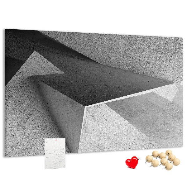 Korková nástenka na stenu Geometrické tvary v minimalistickom štýle