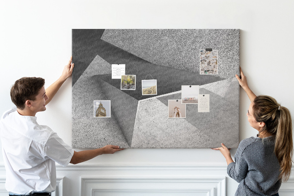 Korková nástenka na stenu Geometrické tvary v minimalistickom štýle