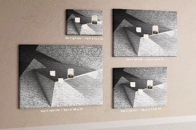 Korková nástenka na stenu Geometrické tvary v minimalistickom štýle