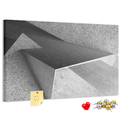 Korková nástenka na stenu Geometrické tvary v minimalistickom štýle