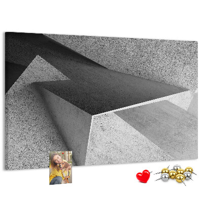 Korková nástenka na stenu Geometrické tvary v minimalistickom štýle