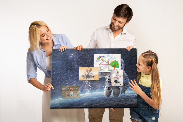 Korková tabuľa Astronaut vo vesmíre