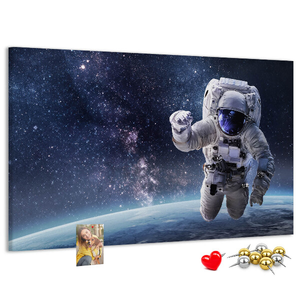 Korková tabuľa Astronaut vo vesmíre