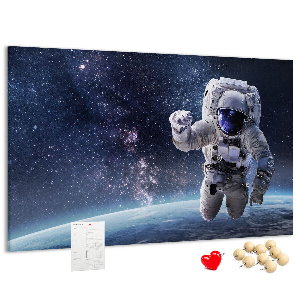Korková tabuľa Astronaut vo vesmíre