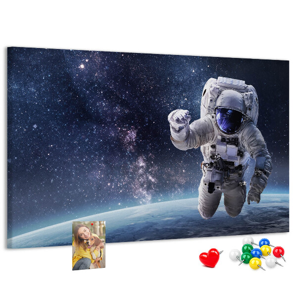 Korková tabuľa Astronaut vo vesmíre