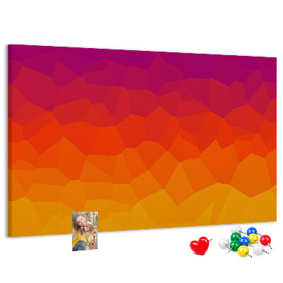 Nástenka Farebný gradient v odtieňoch oranžovej.