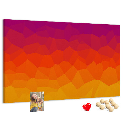 Nástenka Farebný gradient v odtieňoch oranžovej.