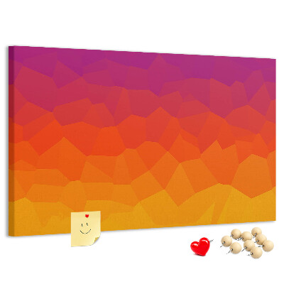 Nástenka Farebný gradient v odtieňoch oranžovej.