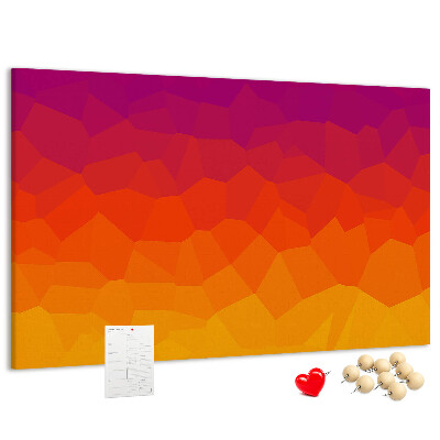 Nástenka Farebný gradient v odtieňoch oranžovej.