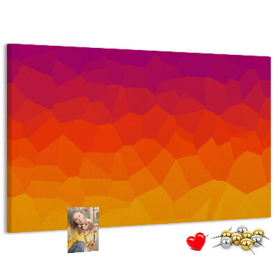 Nástenka Farebný gradient v odtieňoch oranžovej.