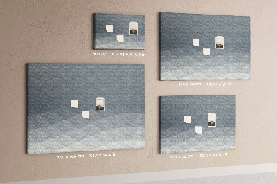 Korková nástenka na stenu Geometrické trojuholníky v odtieňoch sivej na pozadí