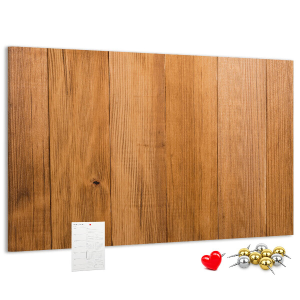 Nástenka Drevená doska s farebnými špendlíkmi