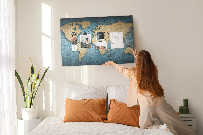 Nástenka Mapa starovekého sveta s kompasom