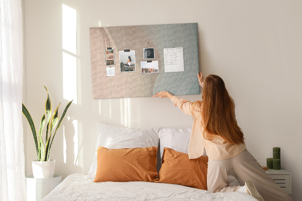 Korková tabuľa Jemné vlny v pastelových odtieňoch