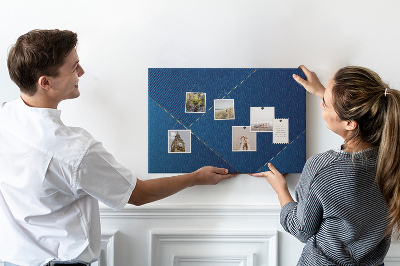 Korková tabuľa Elegantné geometrické vzory v odtieňoch modrej