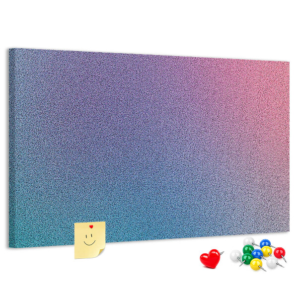Korková nástenka na stenu Farebný gradient v odtieňoch fialovej.